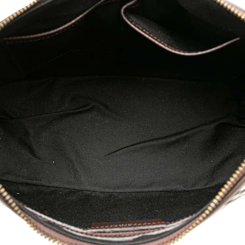 Burberry Nova Check Shoulder Bag Brown Canvas Good condition - Box View