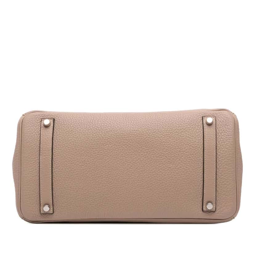 Hermès Clemence Birkin Retourne 35 Brown Leather Good condition - Inside View