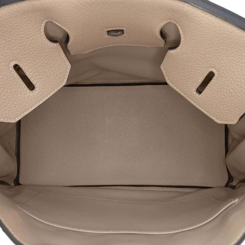 Hermès Clemence Birkin Retourne 35 Brown Leather Good condition - Model View