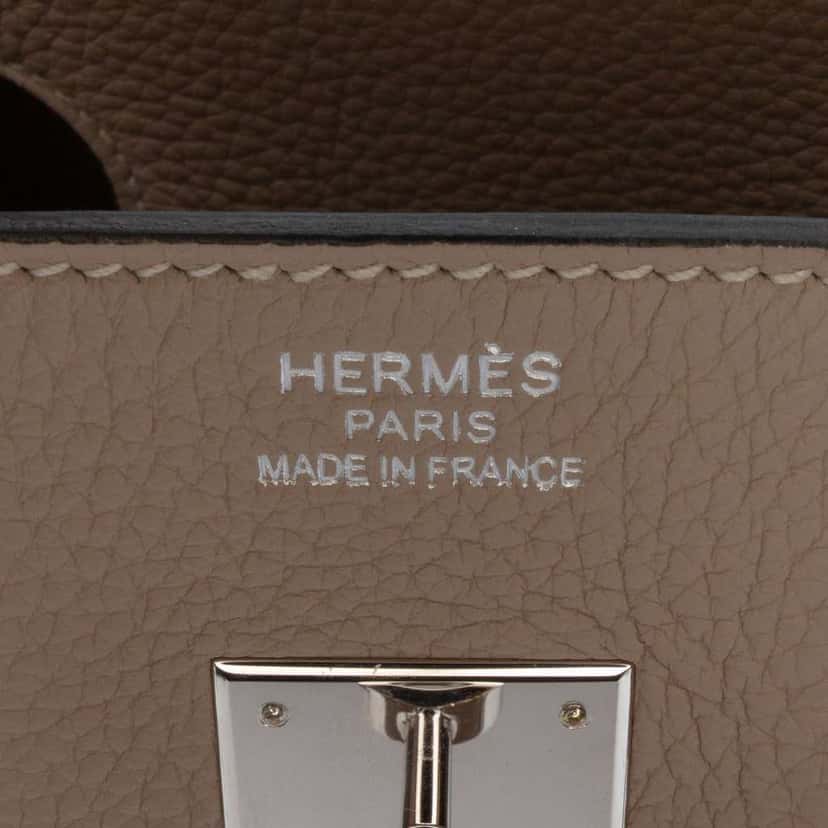 Hermès Clemence Birkin Retourne 35 Brown Leather Good condition - Box View