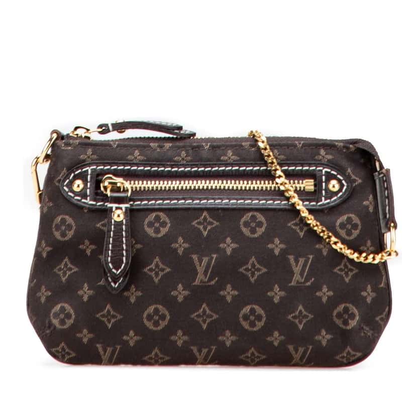 Louis Vuitton Monogram Mini Lin Mini Pochette Accessoires Brown Canvas Good condition - Front View