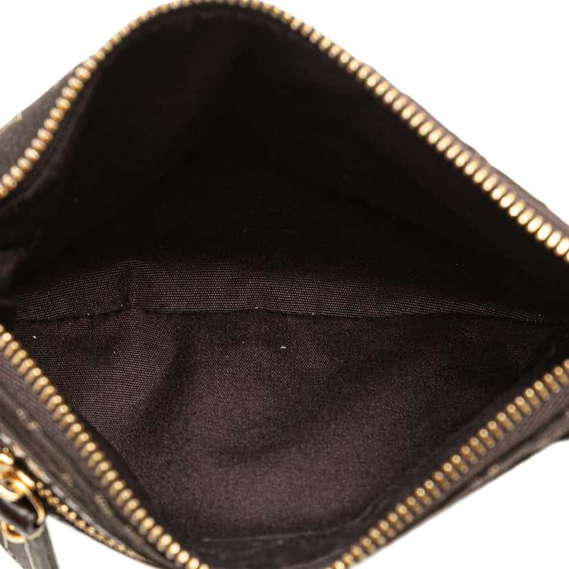 Louis Vuitton Monogram Mini Lin Mini Pochette Accessoires Brown Canvas Good condition - Model View