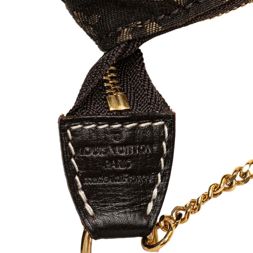 Louis Vuitton Monogram Mini Lin Mini Pochette Accessoires Brown Canvas Good condition - Box View