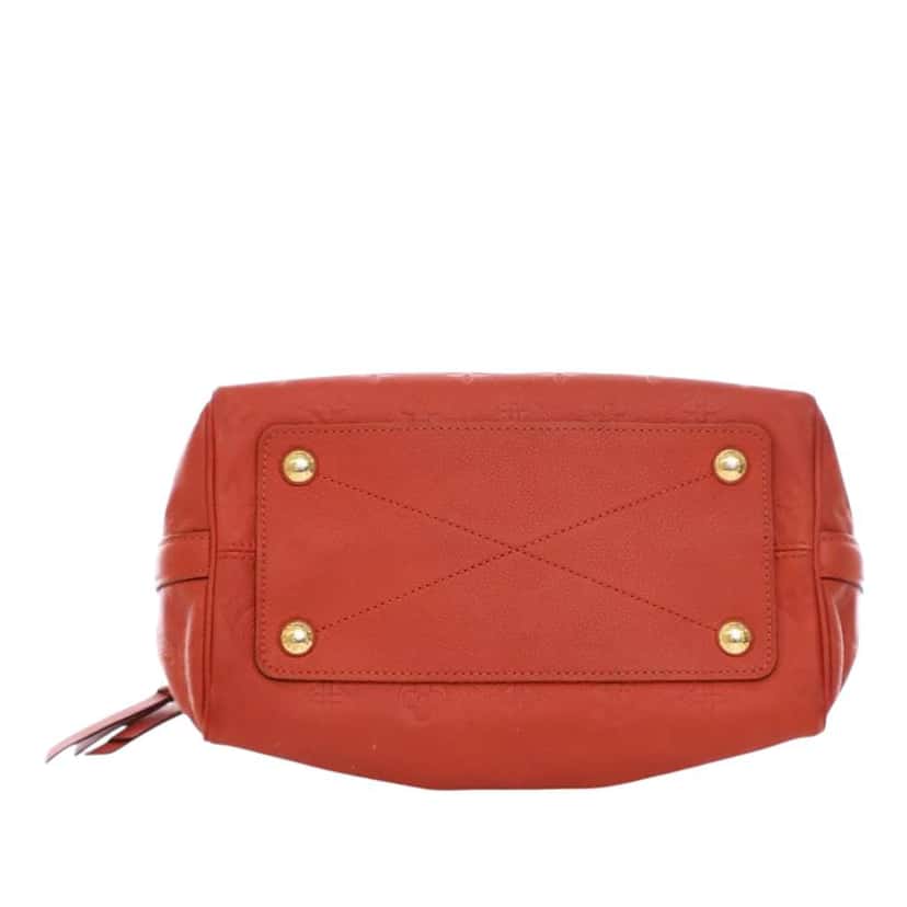 Louis Vuitton Monogram Empreinte Speedy Bandouliere 25 Red Leather Good condition - Model View