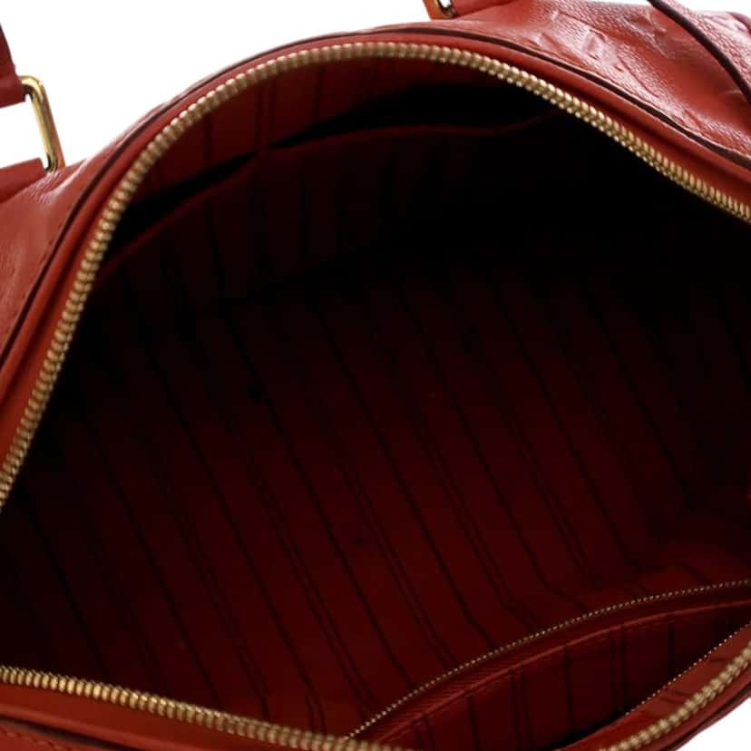 Louis Vuitton Monogram Empreinte Speedy Bandouliere 25 Red Leather Good condition - Box View