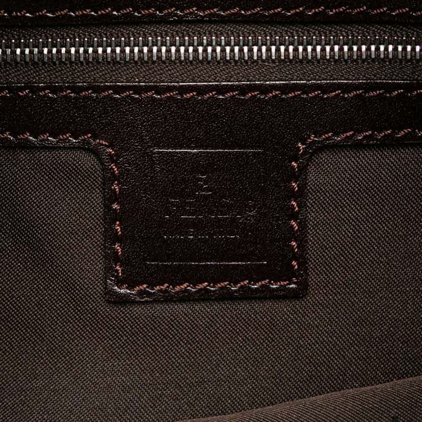 Fendi Zucca Canvas Shoulder Bag Brown Canvas Very good condition - Box View