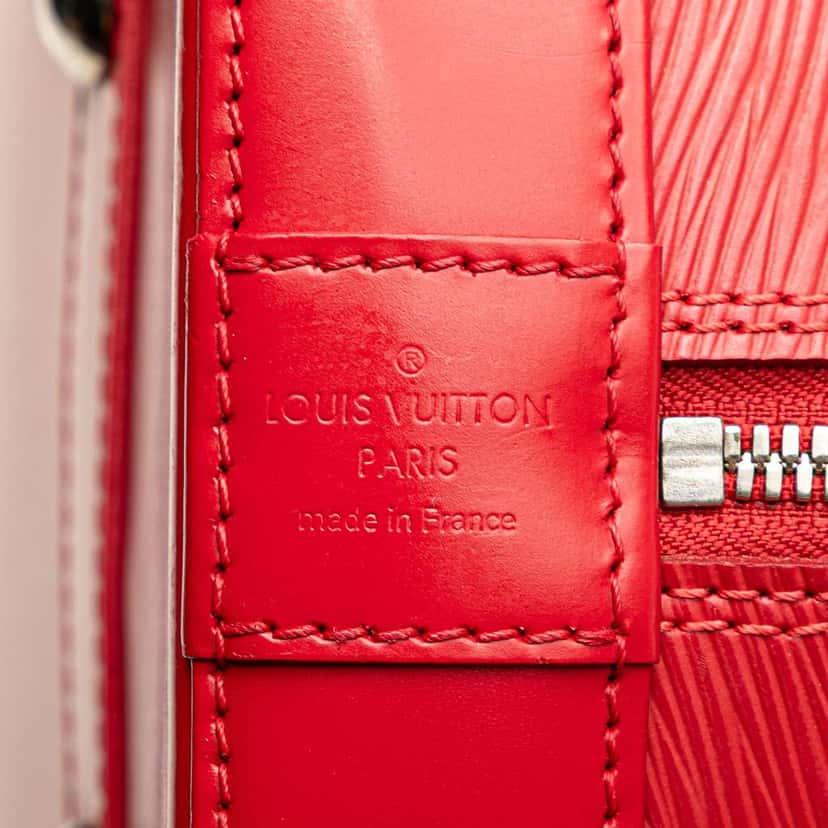 Louis Vuitton Epi Alma MM Red Leather Good condition - Box View