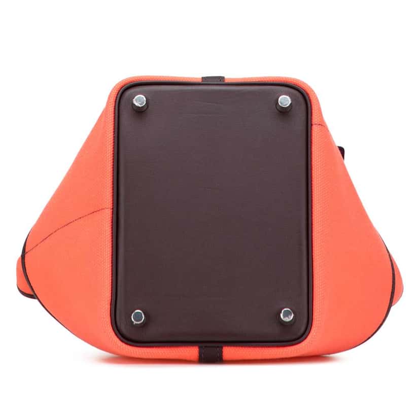 Hermès Toile Goeland and Swift Cargo Picotin Lock 18 Pink Canvas Good condition - Inside View