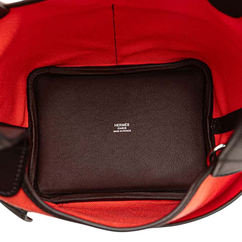 Hermès Toile Goeland and Swift Cargo Picotin Lock 18 Pink Canvas Good condition - Model View