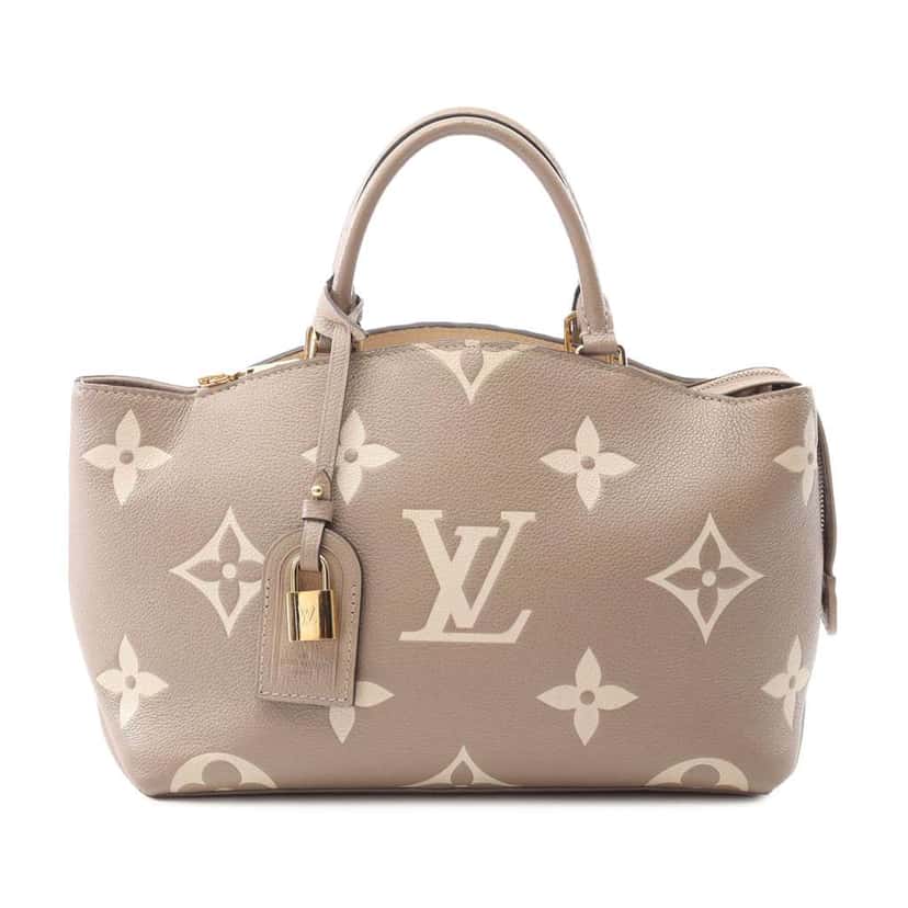 Louis Vuitton Bicolor Monogram Empreinte Giant Petit Palais Brown Leather Good condition - Front View