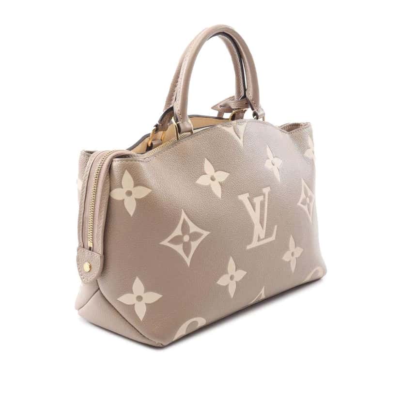 Louis Vuitton Bicolor Monogram Empreinte Giant Petit Palais Brown Leather Good condition - Back View