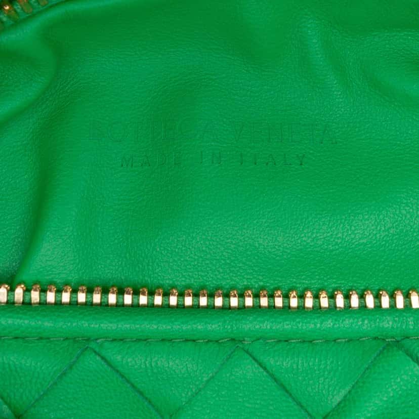 Bottega Veneta Mini Nappa Intrecciato Jodie Green Leather Good condition - Box View