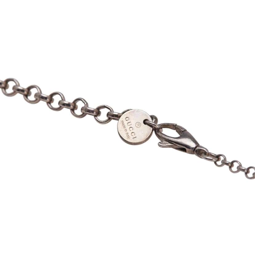 Gucci Sterling Silver Interlocking G Pendant Necklace Silver Silver Good condition - Inside View