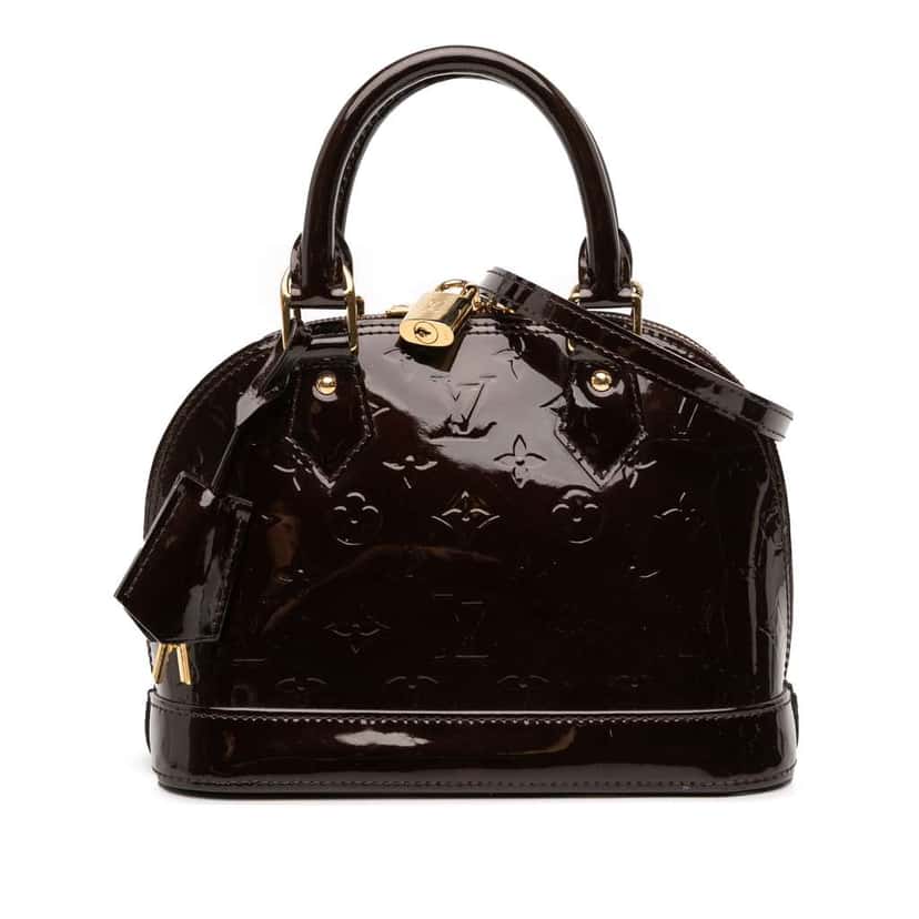 Louis Vuitton Monogram Vernis Alma BB Purple Leather Good condition - Front View