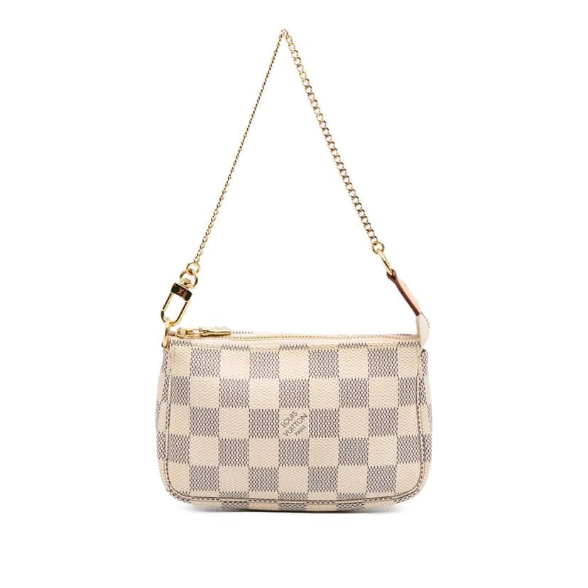 Louis Vuitton Damier Azur Mini Pochette Accessoires White Good condition - Front View