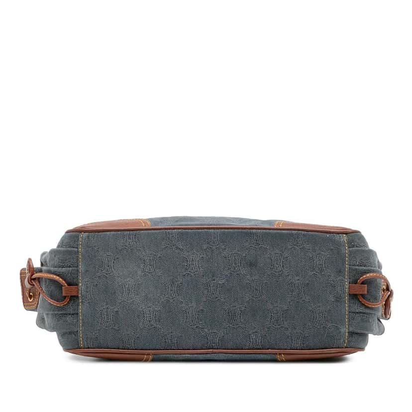 Celine Macadam Denim Boogie Handbag Blue Denim Good condition - Inside View