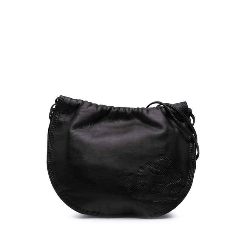 Loewe Anagram Leather Crossbody Black Leather Good condition - Front View