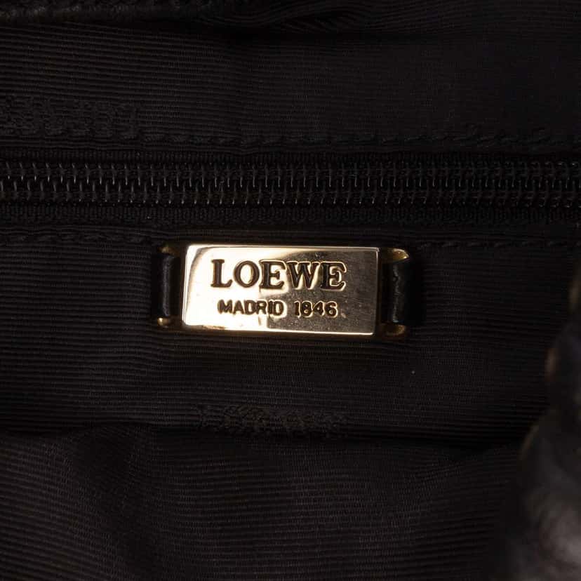Loewe Anagram Leather Crossbody Black Leather Good condition - Box View