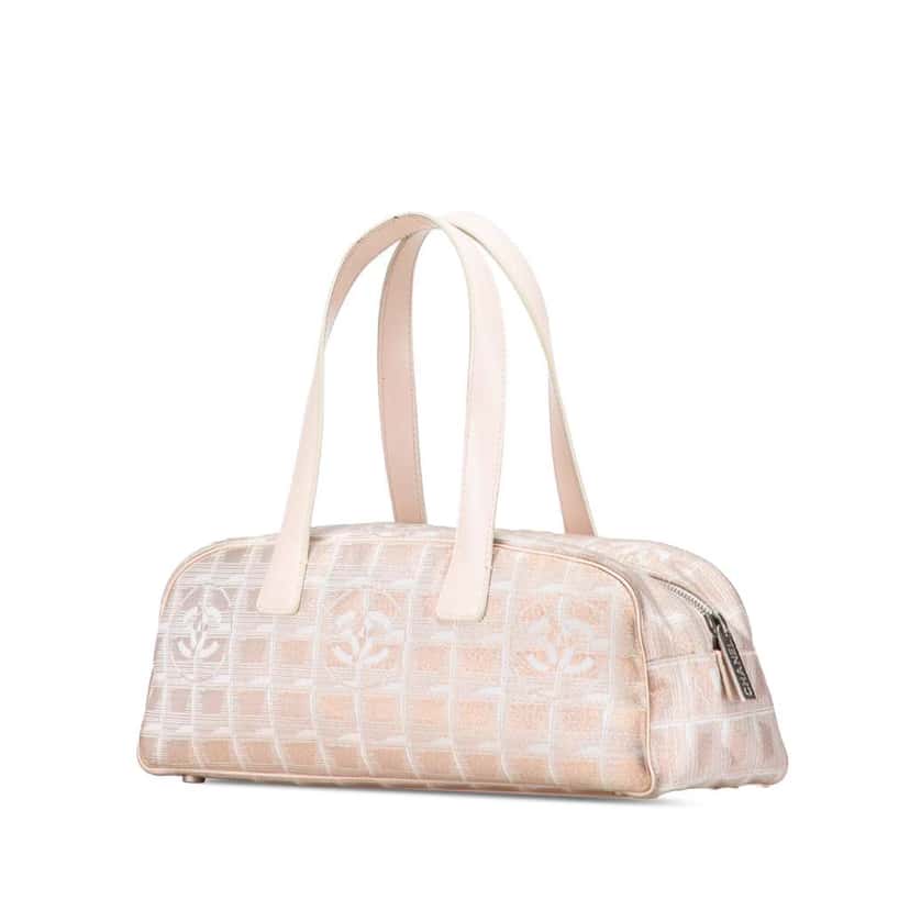 Chanel New Travel Line Nylon Handbag Brown Good condition - Back View