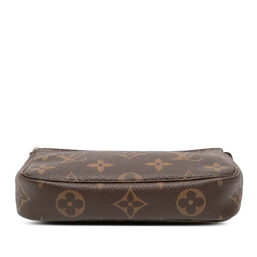 Louis Vuitton Monogram Mini Pochette Accessoires Brown Canvas Good condition - Inside View