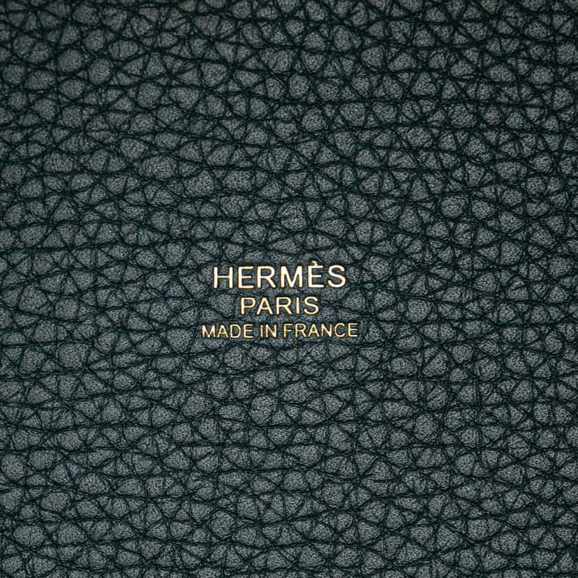 Hermès Clemence Picotin Lock 18 Green Leather Good condition - Box View