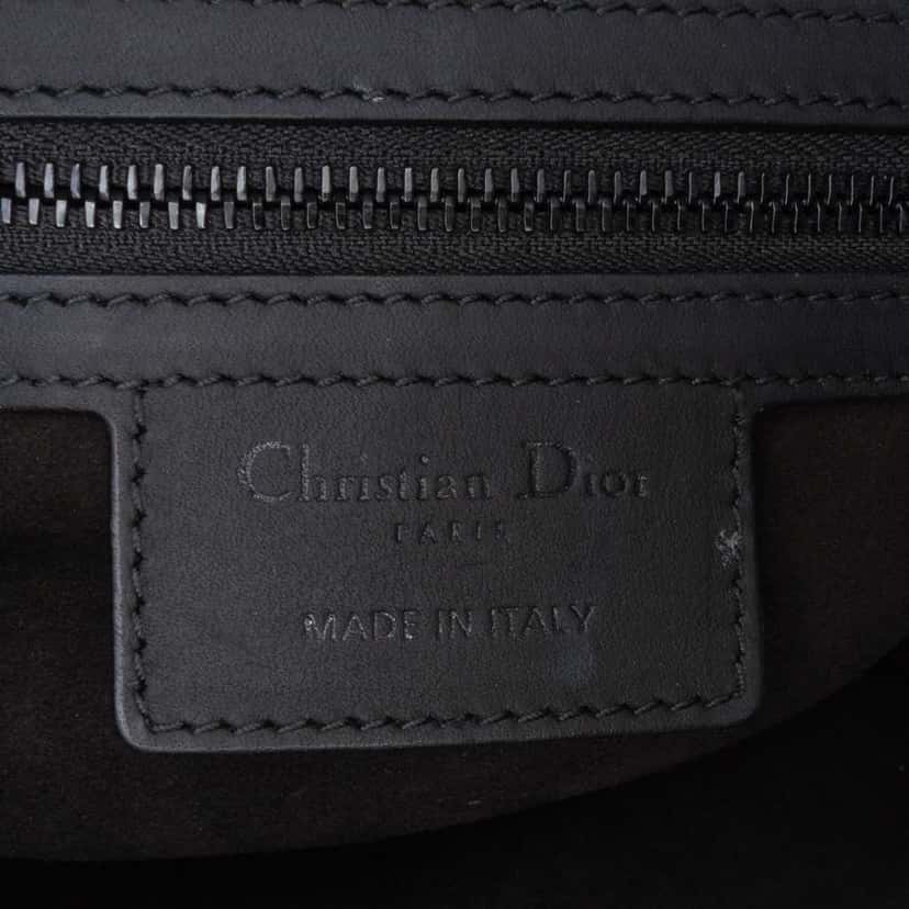 Dior Ultra Matte Calfskin Saddle Bag Black Leather Good condition - Box View