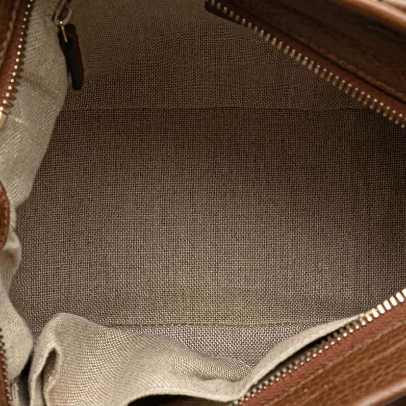 Gucci Small GG Canvas Bree Satchel Brown Canvas Good condition - Model View