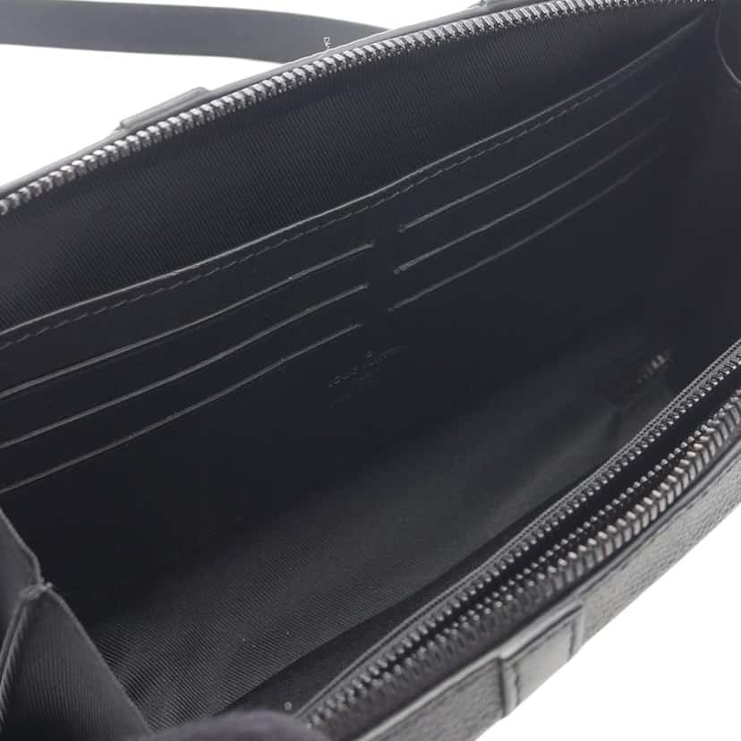 Louis Vuitton Monogram Eclipse Soft Trunk Wallet Crossbody Black Good condition - Inside View