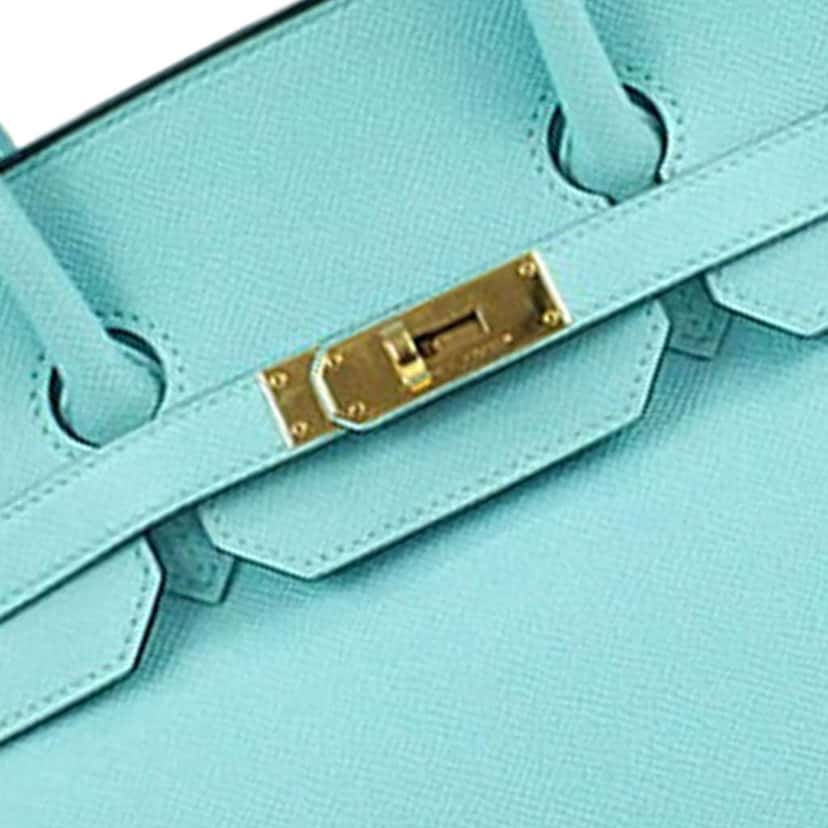 Hermès Epsom Birkin Retourne 35 Blue Leather Good condition - Box View