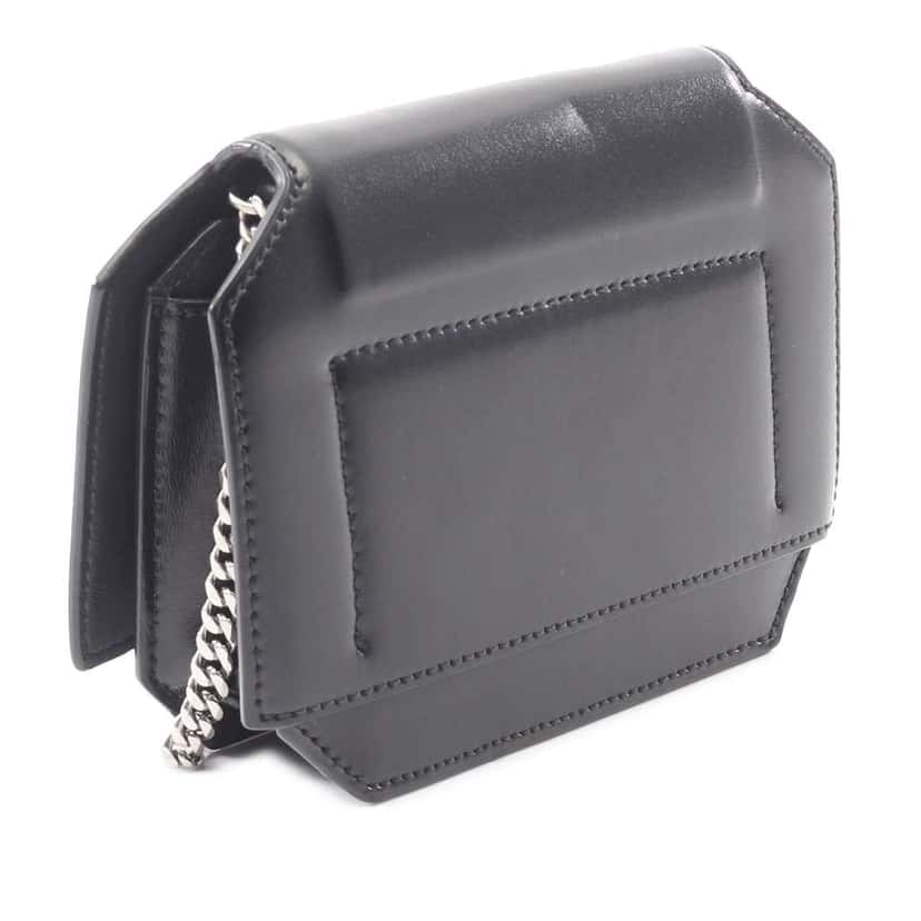 Givenchy Mini Smooth Calfskin Bow Cut Crossbody Black Leather Good condition - Back View