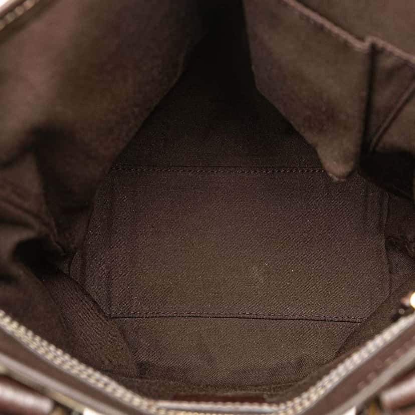 Gucci GG Canvas Charmy Shoulder Bag Brown Canvas Good condition - Model View