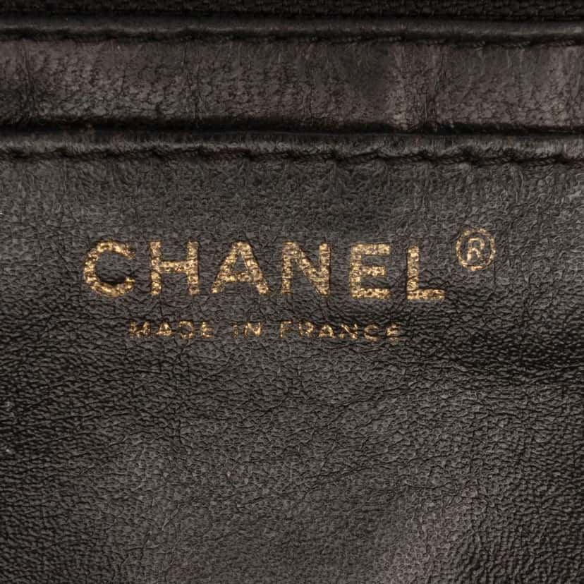 Chanel Medium Quilted Lambskin Precious Jewel Single Flap Black Leather Good condition - Box View