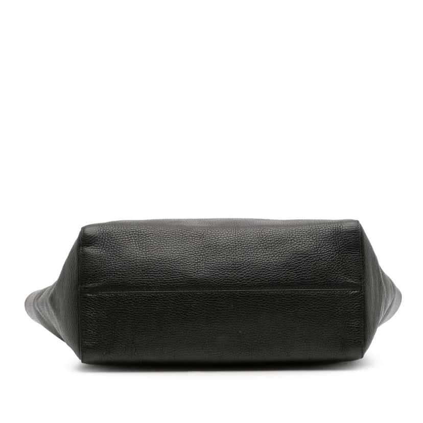 Gucci Medium Leather Swing Tote Black Leather Good condition - Inside View