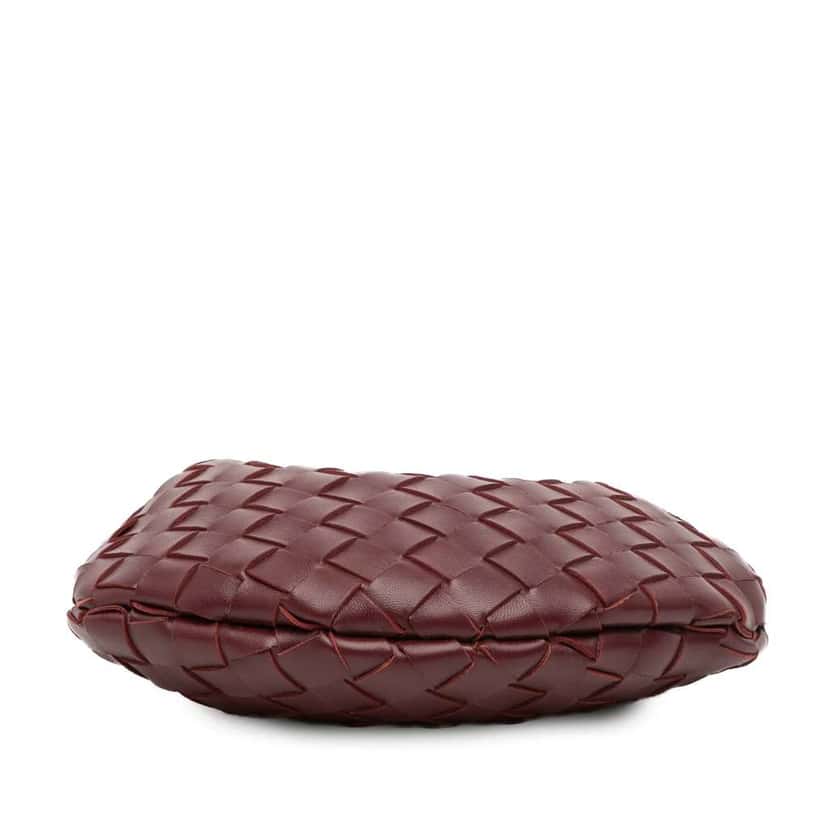 Bottega Veneta Baby Lambskin Intrecciato Sardine Red Leather Very good condition - Inside View