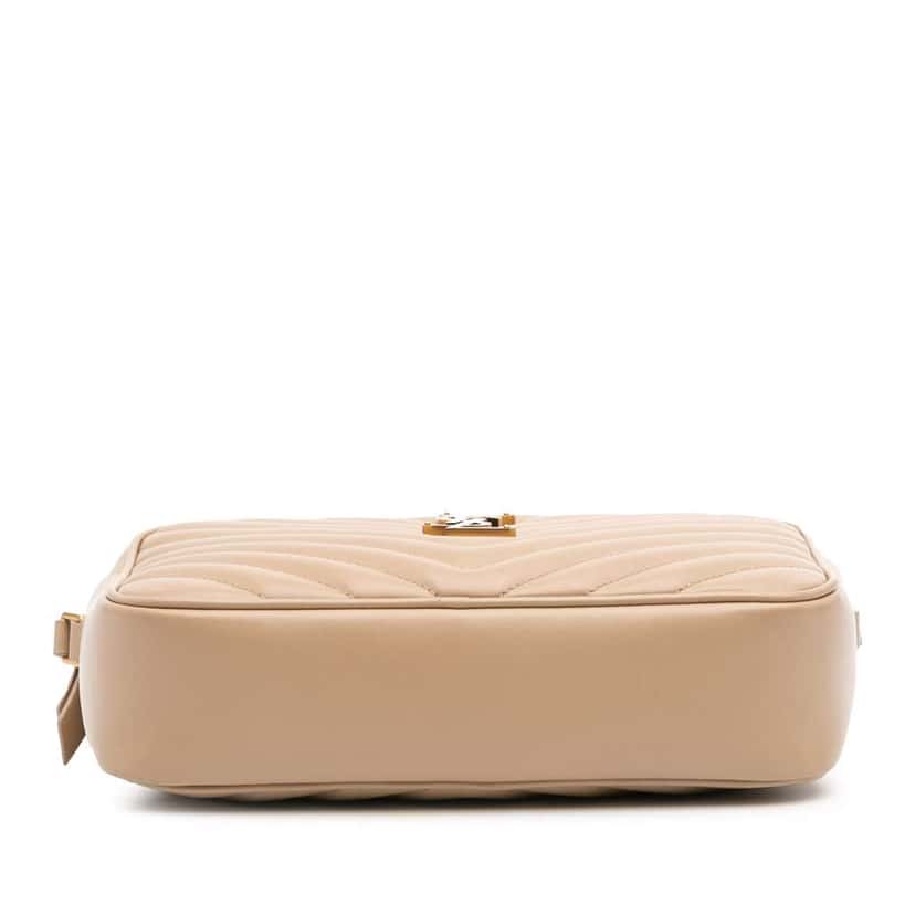 Saint Laurent Matelasse Leather Monogram Lou Camera Bag Brown Leather Good condition - Inside View