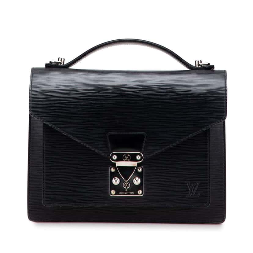 Louis Vuitton Epi Monceau 28 Black Leather Good condition - Front View