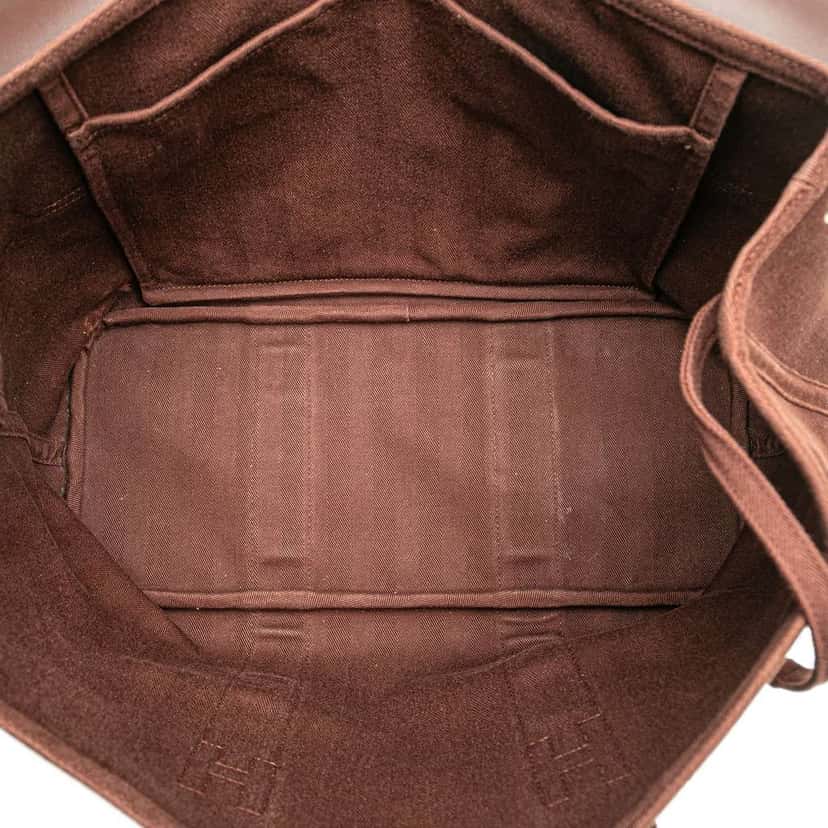 Hermès Toile and Swift Valparaiso MM Brown Canvas Good condition - Model View