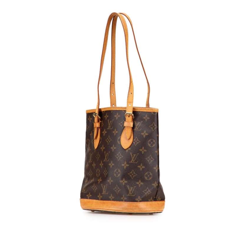 Louis Vuitton Monogram Petit Bucket Brown Good condition - Back View