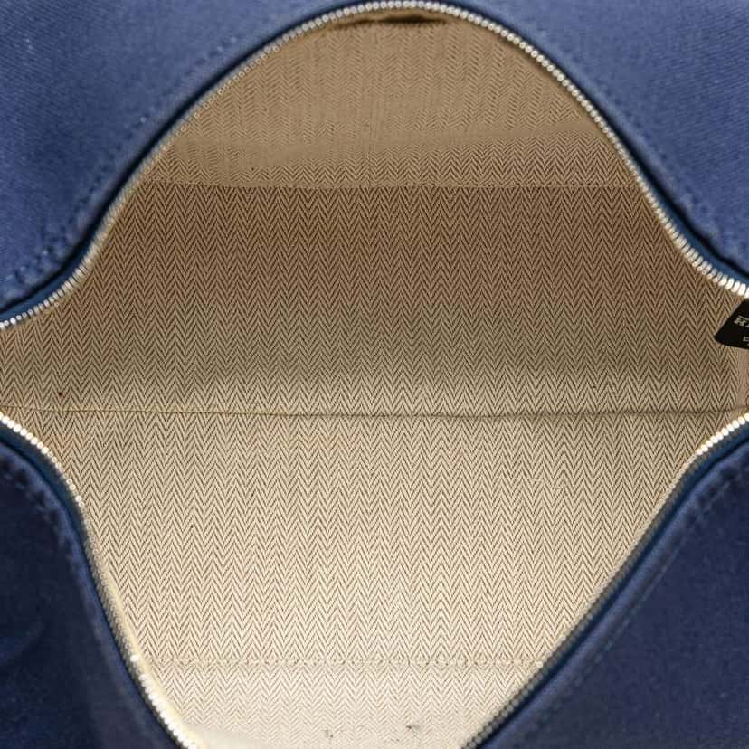 Hermès Small Canvas Bride A Brac Blue Canvas Very good condition - Model View