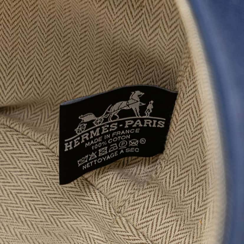 Hermès Small Canvas Bride A Brac Blue Canvas Very good condition - Box View