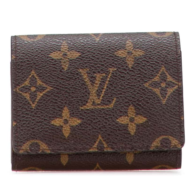 Louis Vuitton Monogram Envelope Business Card Holder Brown Good condition - Front View