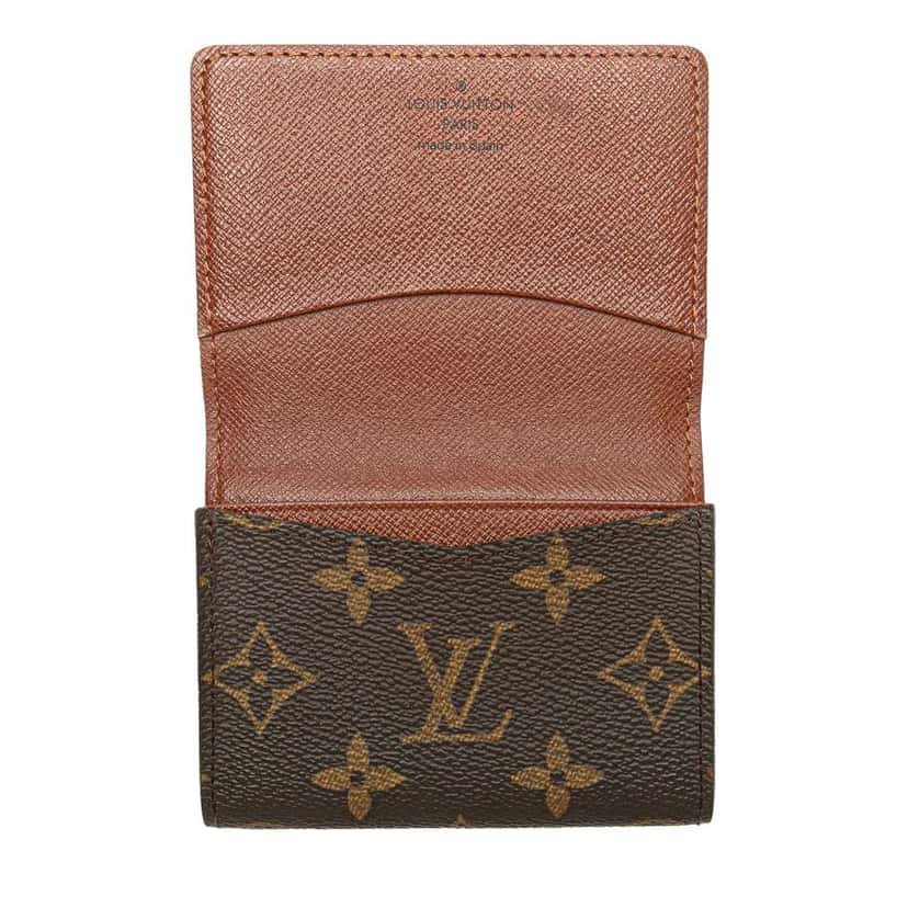 Louis Vuitton Monogram Envelope Business Card Holder Brown Good condition - Model View
