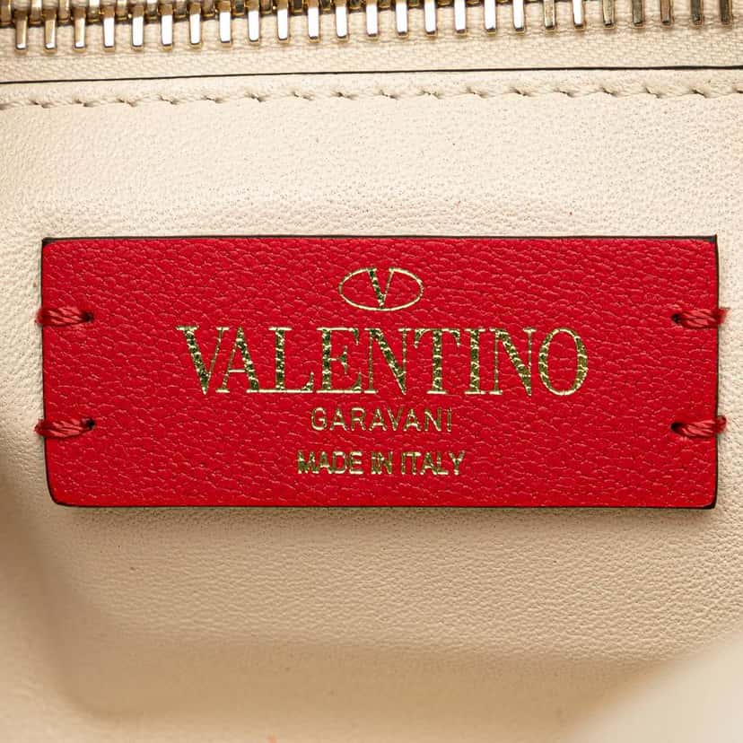 Valentino Nappa SpikeMe Clutch White Leather Good condition - Box View