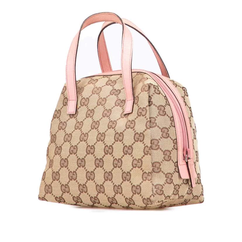 Gucci Mini GG Canvas Balthus Tofu Bag Brown Canvas Good condition - Back View