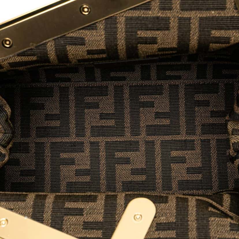 Fendi Small First Sequin Bag Pink Leather Good condition - Model View