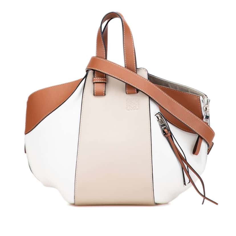 Loewe Small Tricolor Leather Hammock Satchel Brown Leather Good condition - Front View