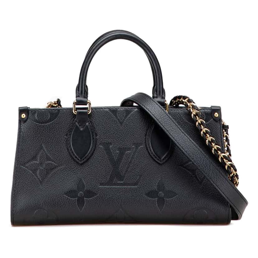 Louis Vuitton Monogram Giant Empreinte OnTheGo East West Black Leather Good condition - Front View