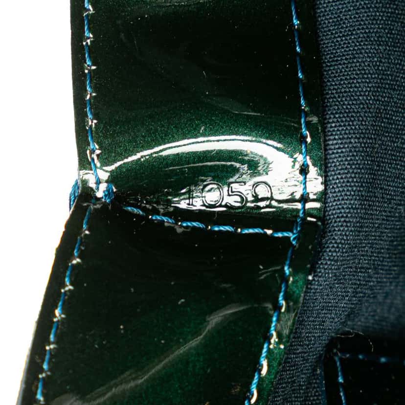 Louis Vuitton Monogram Vernis Wilshire PM Green Leather Good condition - Box View