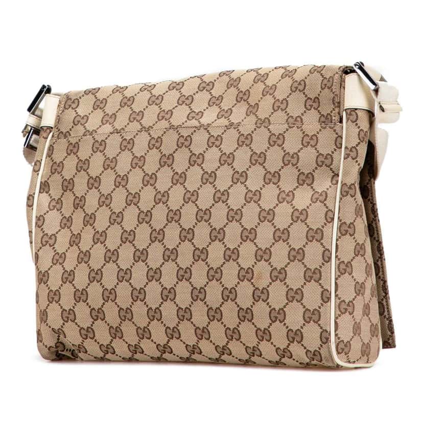 Gucci GG Canvas Crossbody Brown Canvas Good condition - Back View