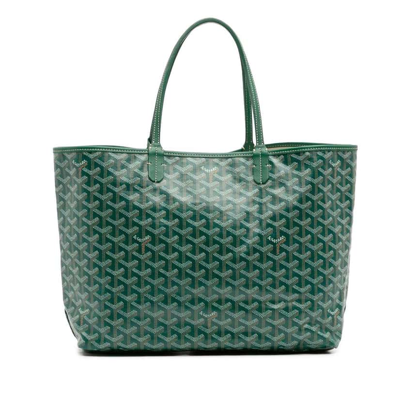 Goyard Goyardine Saint Louis PM Green Canvas Good condition - Front View